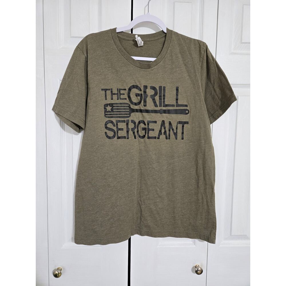 Bella canvas large men's green graphic tshirt
